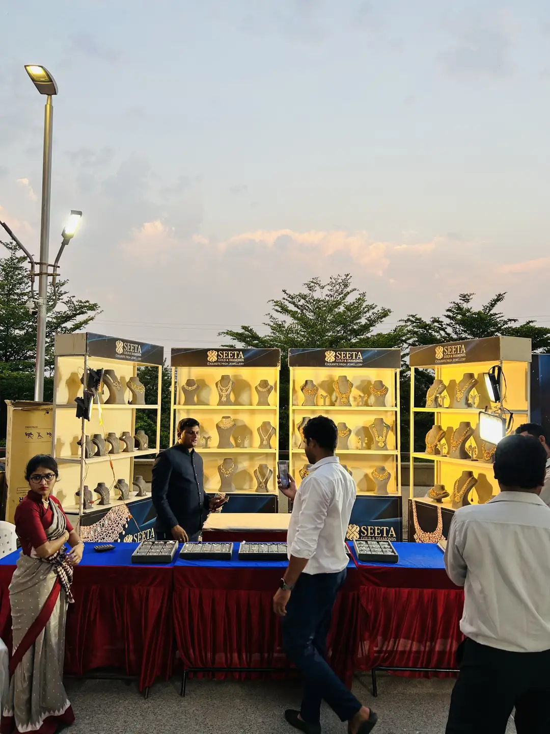 Jewellery showcases, Bhima · Suvarnam & more